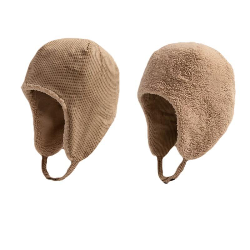 Supck winter warm and fleece double-sided can wear lamb fleece outdoor cycling ear protection windproof thickened hair