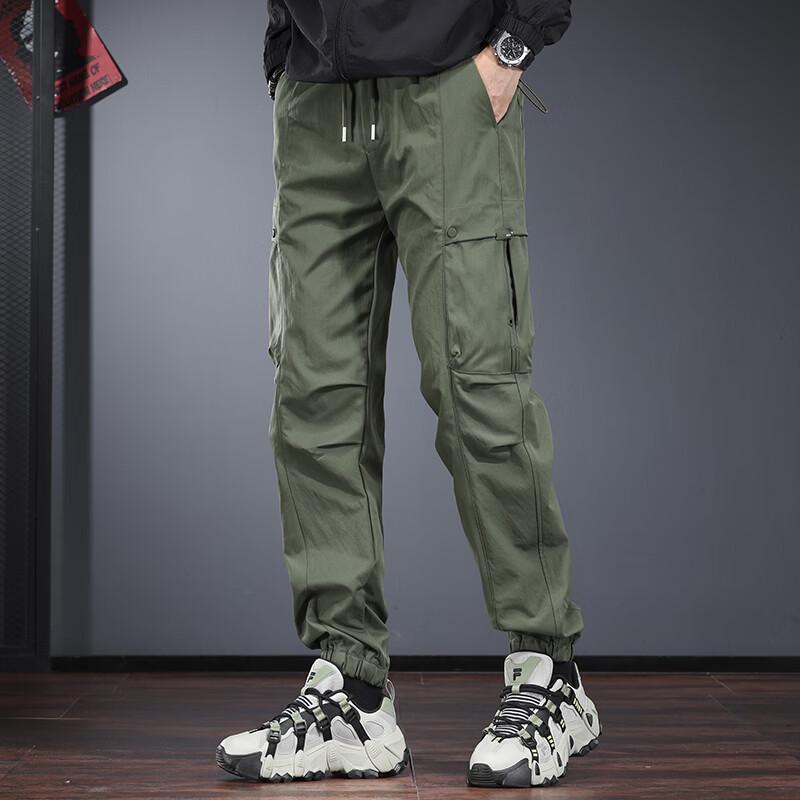 Men's Multi-Pocket Loose Fit Tapered Cargo Pants