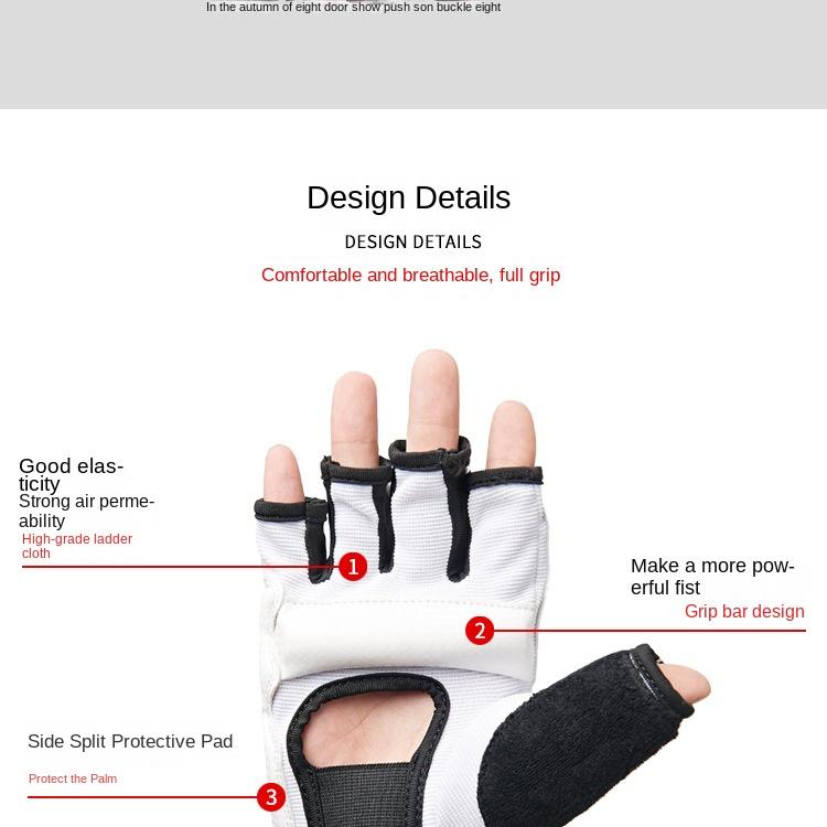 Gloves Half Finger Muay Thai Grappling Sparring Boxing Glove Training Kickboxing Boxer Gloves TKD Mix Martial Arts Gloves High Quality