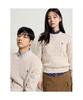 Binpolmen Unisex Cotton Cable Knit Ivory