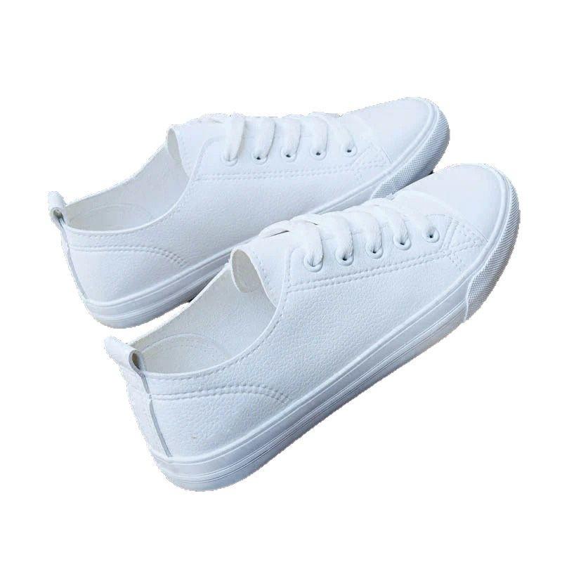 2025 Spring New Flat White Shoes Women's Shoes Spring and Autumn Sneakers Casual Board Shoes Canvas Shoes