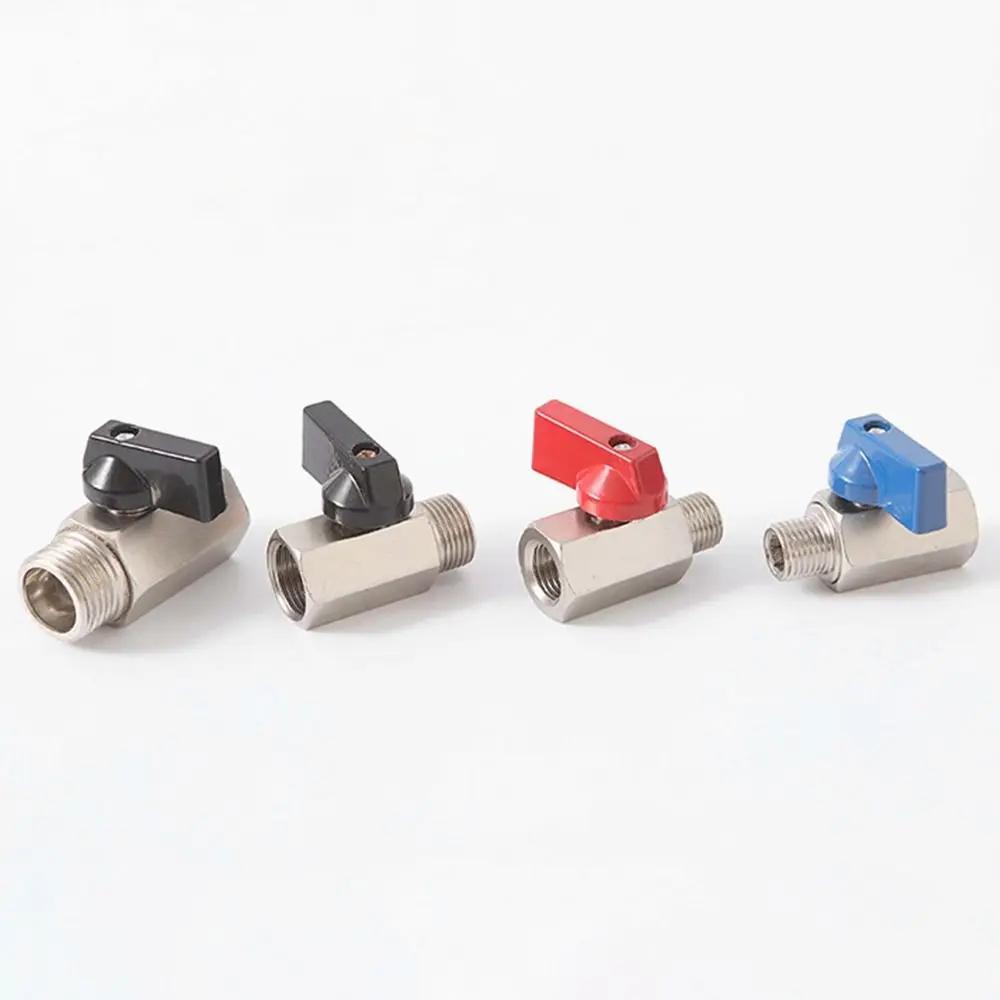 1 Stück BSP Außengewinde auf Innengewinde Kugelhahn 1/8" 1/4" 3/8" 1/2" Gewinde Kohlenstoffstahl Kompressorventile Wasser Gas Öl Mini