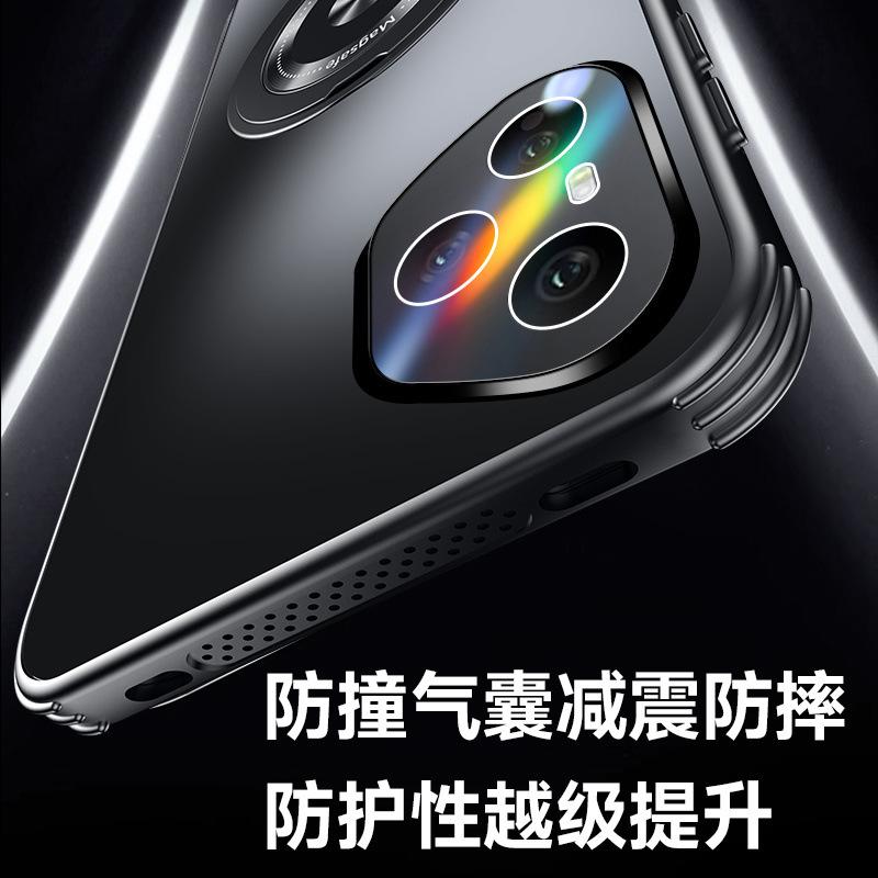 Applicable to the new Honor 111 mobile phone case Pro magnetic matte lens all-inclusive with bracket, heat dissipation and anti-drop  cover.