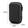 Durable Mini EVA Storage Box Black Portable Pouch Carrying Bag Zipper Earphone Case for Earphone