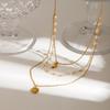 Wanxing stainless steel fringed necklace collarbone chain star moon titanium steel non-fading jewelry