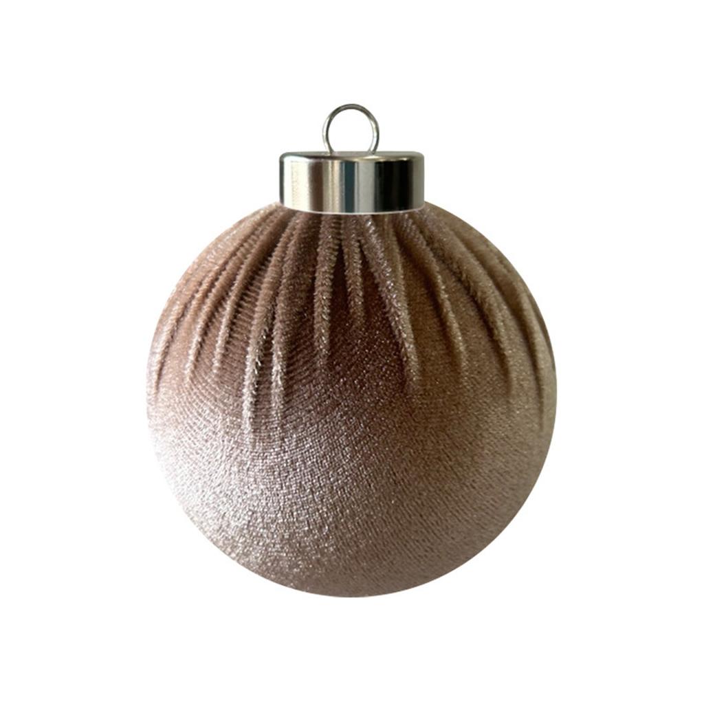 8 Pack Fabric Christmas Ball Ornaments for Holiday Tree Decoration