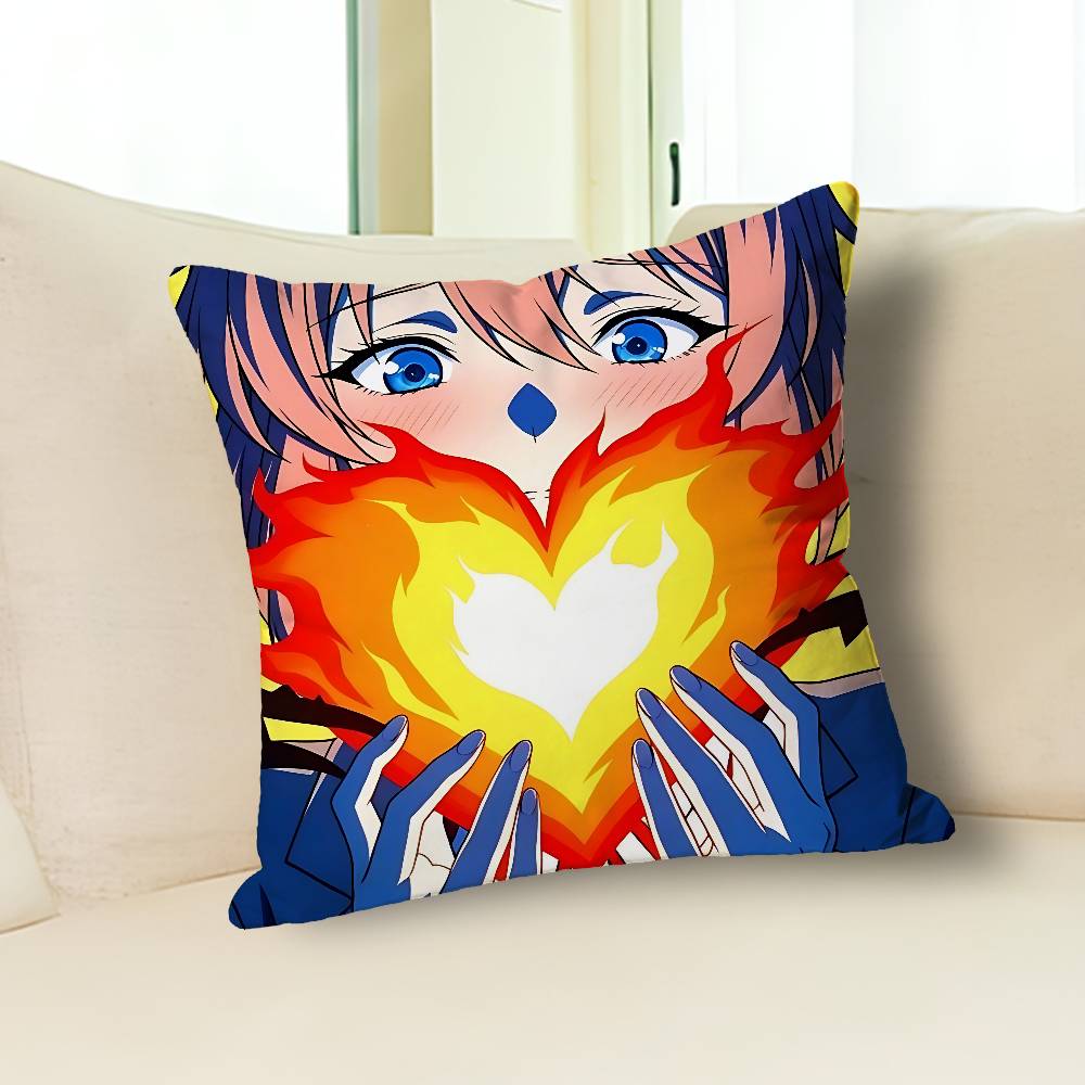 Cute S-Sayoris DDLC Pillow Cases for Bedroom Living Room Sofa Home Decor Polyester Cushion Cover with Zipper