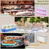 50Pcs Rectangular Baking Cups with Lids 200ml Aluminum Foil Ramekins Pan Dessert Cupcake Containers Wrappers for Party Wedding