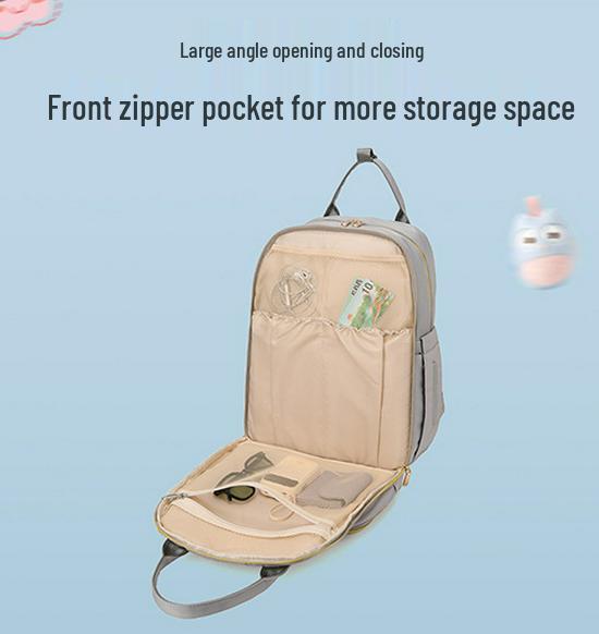 Sac à dos momie haut de gamme: Sac Bébé Spacieux avec Compartiment Lait Isotherme pour Sorties Pratiques