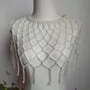 Modern Grid Beaded Body Chain Sexy Shawl Necklace for Party and Casual Wear