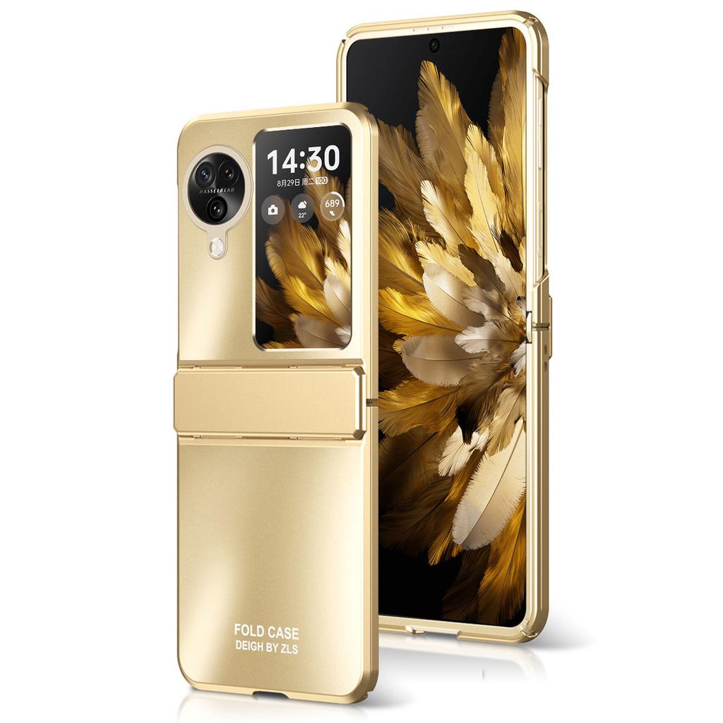 For Oppo Find N3 Flip 5G Hard PC Phone Case Hinge Design Frost Plating Cover Protector