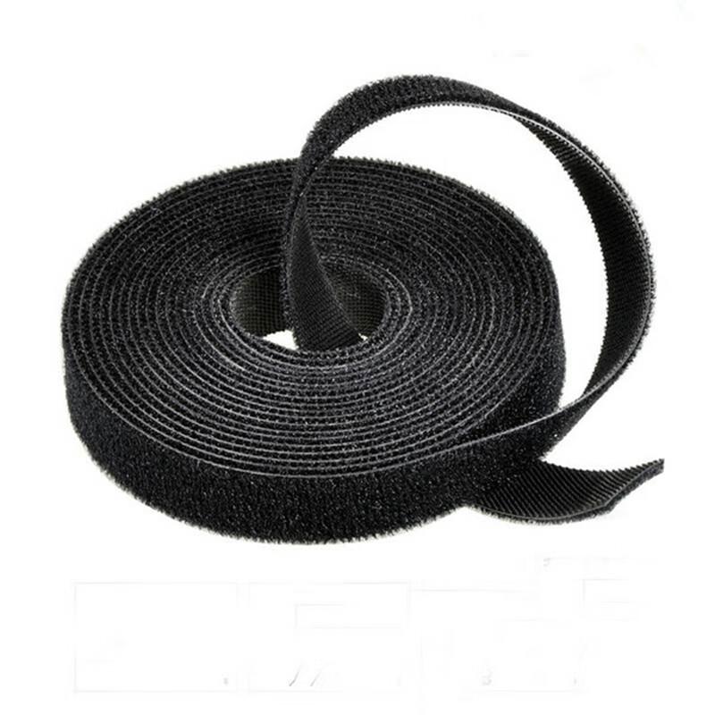Reusable Back-to-Back Hook and Loop Fastener Strap Roll