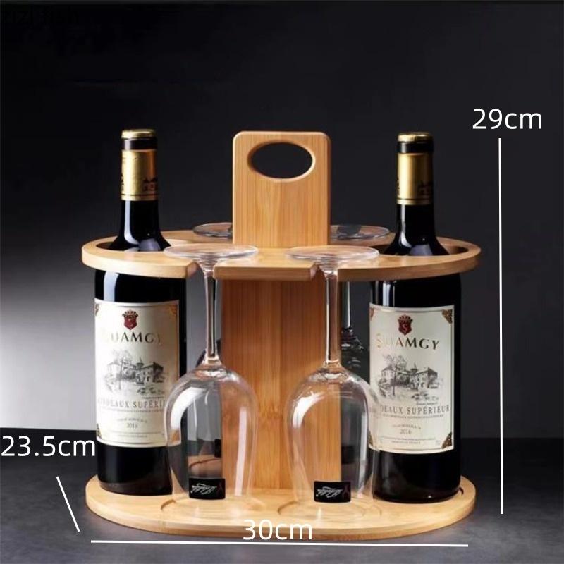 Wooden Red Wine Rack Cup Holders Desktop Storage Racks Storage Organizers Shelf Storage Holder Display Shelves Display Stands