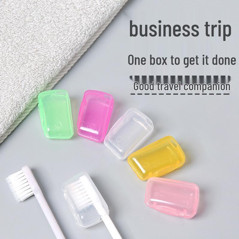 

Экологичный дорожный набор зубных щеток: Портативный чехол для хранения и защитный чехол для головы жёлтый