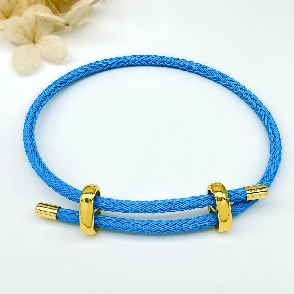 DIY Verstellbares Perlenarmband aus Stahldraht mit 8-Figur-Schnalle