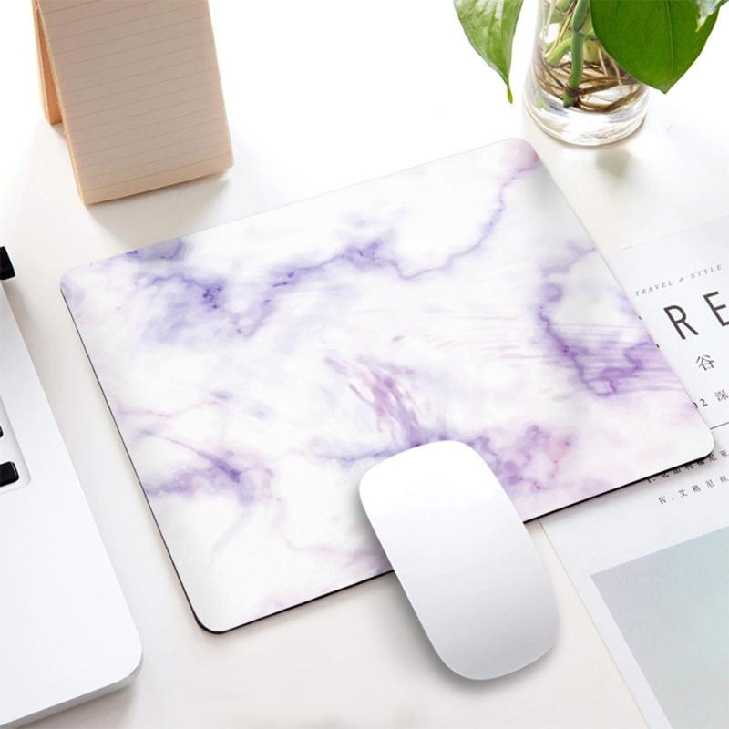 22cm*18cm*0.3cm Mouse Pad Rubber + Cloth Marble Pattern Non-slip Game Pad