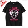 I Love One Directions Print T-Shirts Rapper Short Sleeve T Shirt Vintage Singer Tops Summer Cotton Hip Hop Men Women Tee-shirts