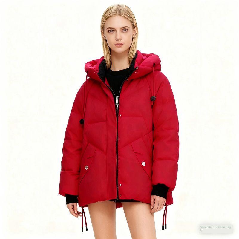 Foreign Trade Export European and American Original Order Hood Thick Ski Suit Women Outdoor Windproof Snow-Proof Warm Cotton Jacket Winter