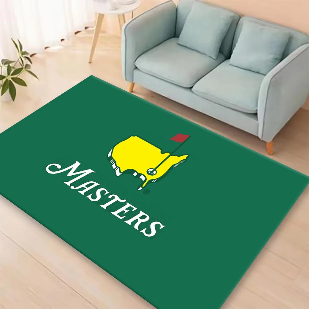 G-golf -M-Masters Tištěný koberec do obývacího pokoje Domácí relaxační zóna Protiskluzová rohož Měkké podlahové rohože k posteli Vstupní rohožka do interiéru