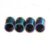4Pcs Tire Valve Stem Cover Caps Aluminum Car Wheel Air Pressure Valve Cap Shell Dust Cap for Automotive Motorcycles