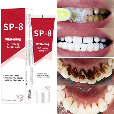 SP-8 Probiotische Zahnpasta Bleichen Saubere Zähne Entfernen Flecken Oral Care Management Frischen Atem Mit Natrium Saccharin Lactobacillus