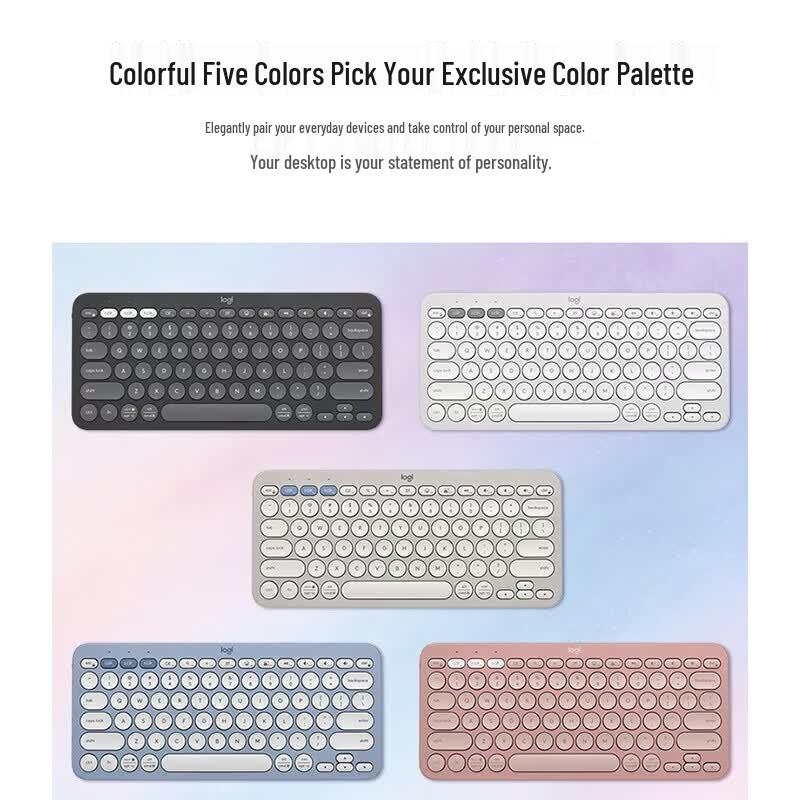 Logitech K390 Ultra-dünne Tragbare Kabellose Bluetooth-Tastatur