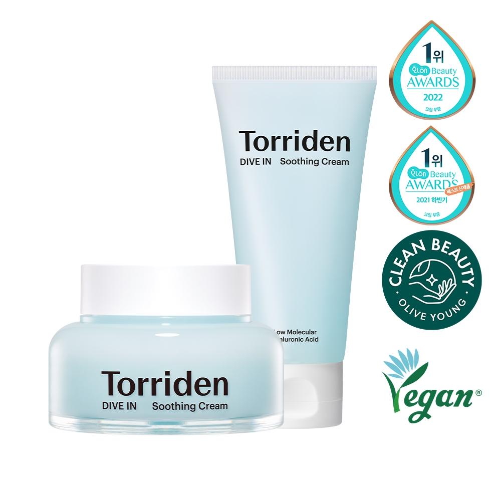 Torriden [Double PlannIng 1+1] Torriden Dive In Hyaluronic Acid soothIng Cream Double Plan  100ml+100ml 