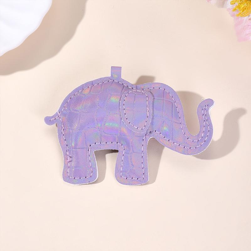 Pu Leather Elephant Charms Diy Keychains Necklaces Accessories Cute Pendants