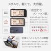 [Dom Teporna] Men's Small Long Wallet, Genuine Leather, Slim, Thin, Large Capacity, Holds 16 Cards, Italian Leather, 18cm Wide, Short L-shaped Zipper,