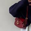 Retro lakierowana torba na ramię dla kobiet luksusowa torba typu crossbody z klapką jednokolorowa torba pod pachami czerwona torba typu crossbody damska torebka