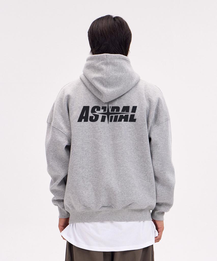 Astral Star Oversized Wide Shoulder Hoodie_Melange