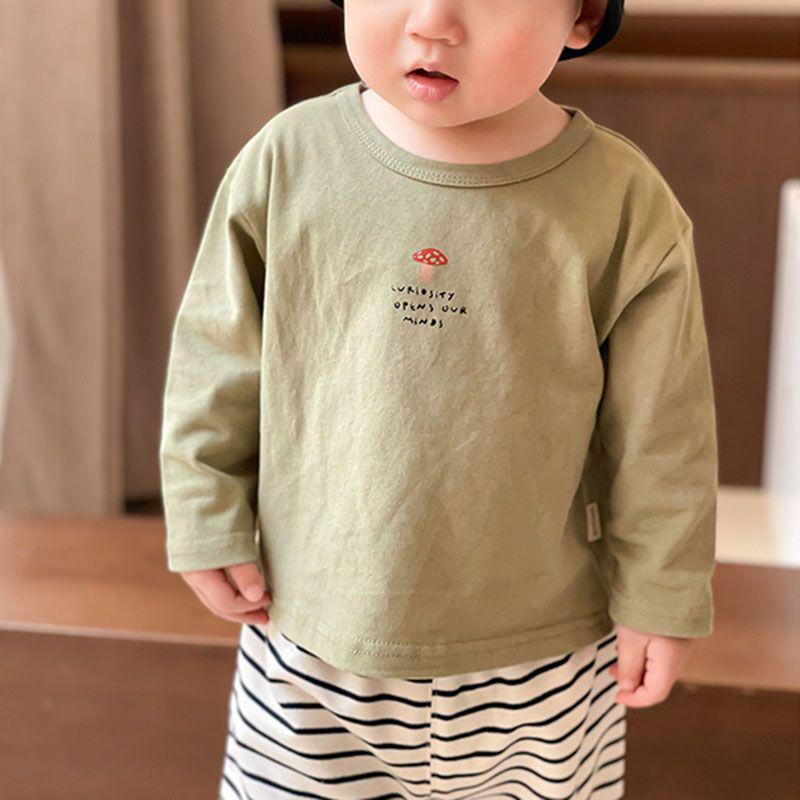 Baby Three-Piece Long Sleeve Crew Neck Tee Set – Spring Collection