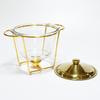 Deep Glass Buffet Stove 4.0L Large Capacity Food Heating Container Restaurant Small Hot Pot Alcohol Stove