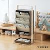 Large Capacity Minimalist Maillard Colored Storage Rack, High-value Student Desktop Multifunctional Pen Holder