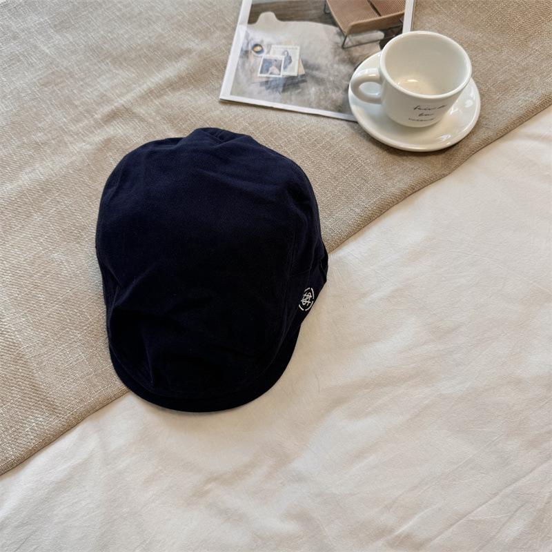 High Quality Solid Color Retro Style Beret Children Keep Warm Show Face Small Fashion Versatile Newsboy Hat Cap