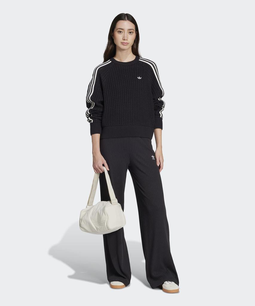 ADIDAS Knitted Crew Sweatshirt - Black / Jd0905