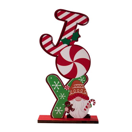 Wooden Christmas Ornament Desktop Faceless Gnome Gingerbread Man Decoration Xmas
