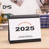 2025 Small Desk Calendar Standing Flip Desktop Calendar Monthly Planner Time Management Organizer for Home Office School