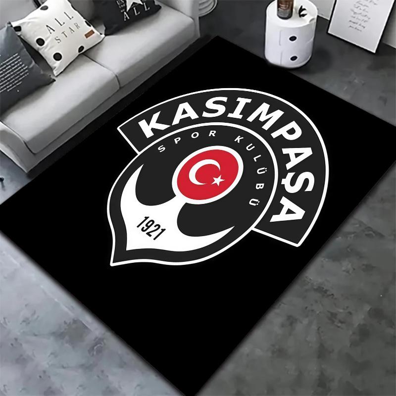 Kasimpasa Football Club Logo Carpet Rug For Living Room Bedroom Home Sofa Decoration Kids Play Nonslip Floor Mat