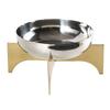 Metal Footed Bowl Modern Living Room Fruit Plate Restaurant Desktop Storage Tray Simple Home Organize Round Decorative Bowl