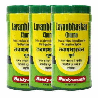 Asli Ayurved Lavan Bhaskar Churna 60 Gms X Pack Of 3 For Digestive Health Support