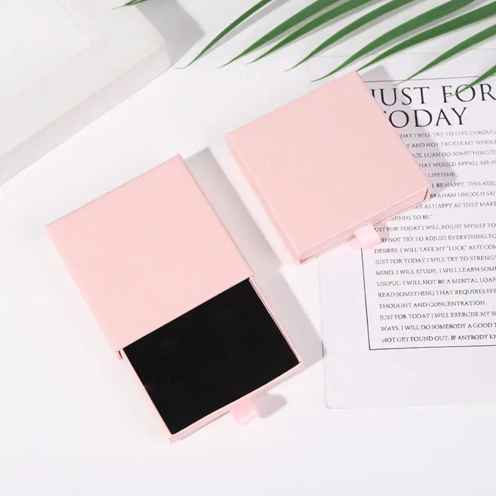 Thick Kraft Paper Drawer Jewelry Set Packaging Box Ring Necklace Bracelets Earring Gift Case Container With Sponge Inside