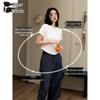 Women's Straight Shoulder Slim-Fit Round Neck Short Sleeve T-Shirt