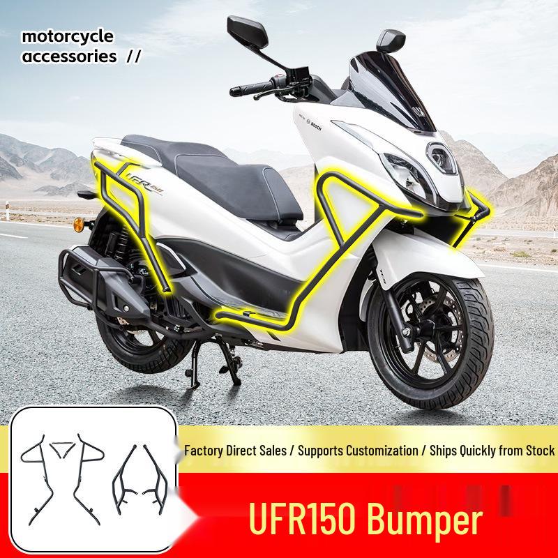 Haojue UFR150 Anti-collision Scooter Bumper Bars - Front & Rear Protection