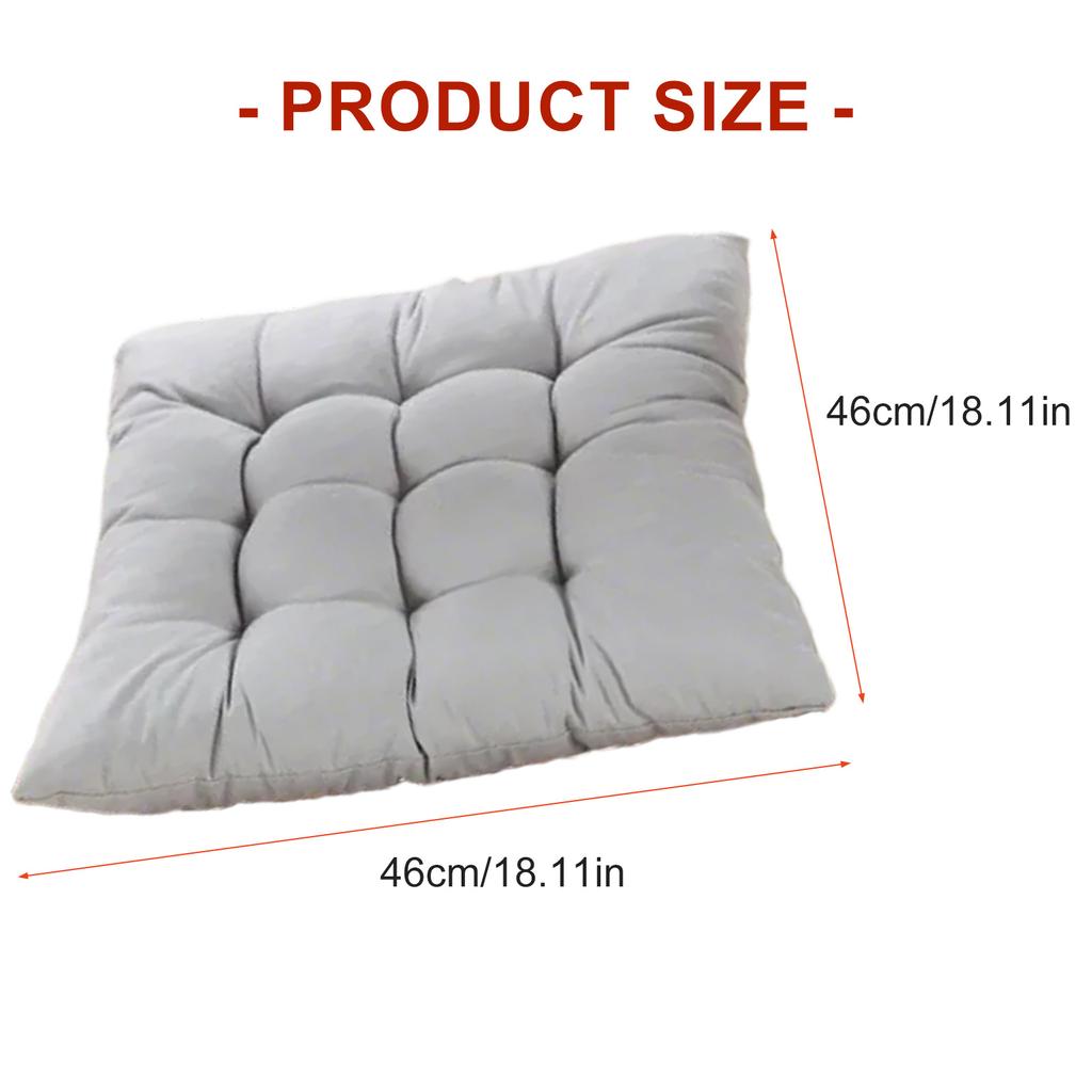 Dining Chair Cushion 46x46cm Thicken Seat Pad Comfortable for Kitchen Garden Office Patio Classroom Color Optional