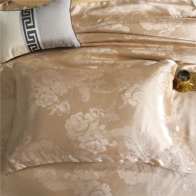 2PCS Europejski styl luksusowe żakardowe koperty poszewki na poduszki 48x74cm Poszewka na poduszkę dla dorosłych Poszewka na poduszkę dekoracyjna satynowa poszewka na poduszkę