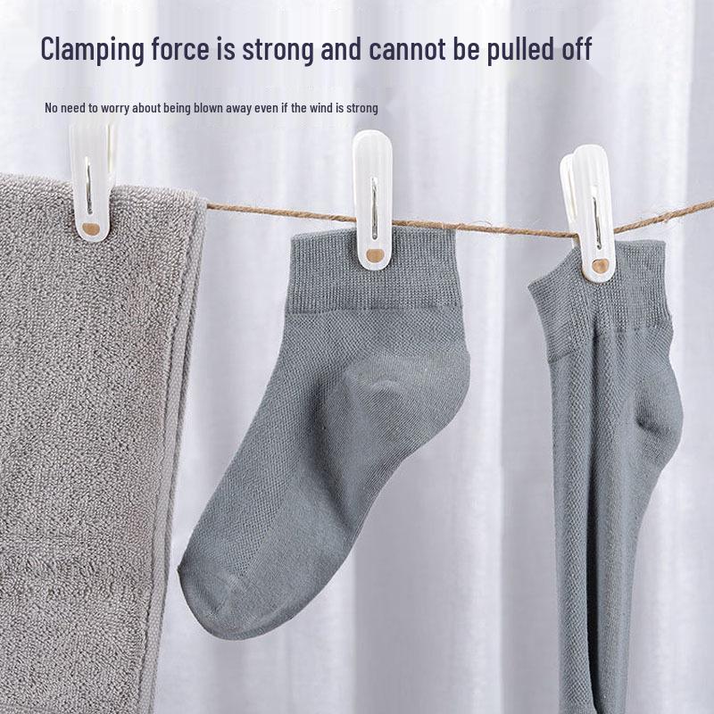 Windproof Traceless Clothes Pegs: Plastic Clips for Drying Clothes, Socks, and Bed Sheets