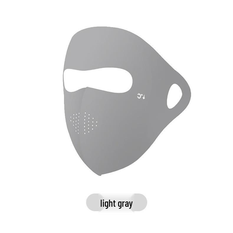 Summer Ice Silk Half Face Mask: Breathable, 3D-Stereo Design for Sun and UV Protection, Slimming Effect.
