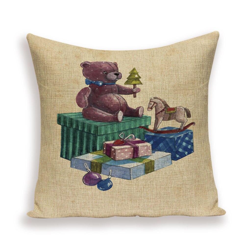 bear pillow cover
