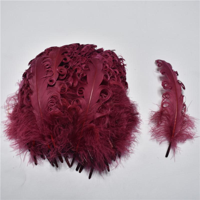 20/100pcs Colorful Curly Goose Feathers for Craftsdiy Jewelry Making Christmas Wedding Centerpiece Hat Plumas Decorativas13-18cm